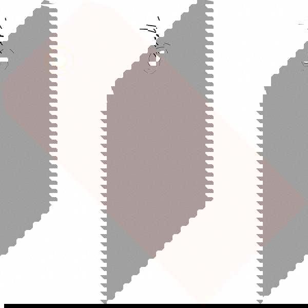 Blank Tag: 8'' High, Gray, Synthetic Paper